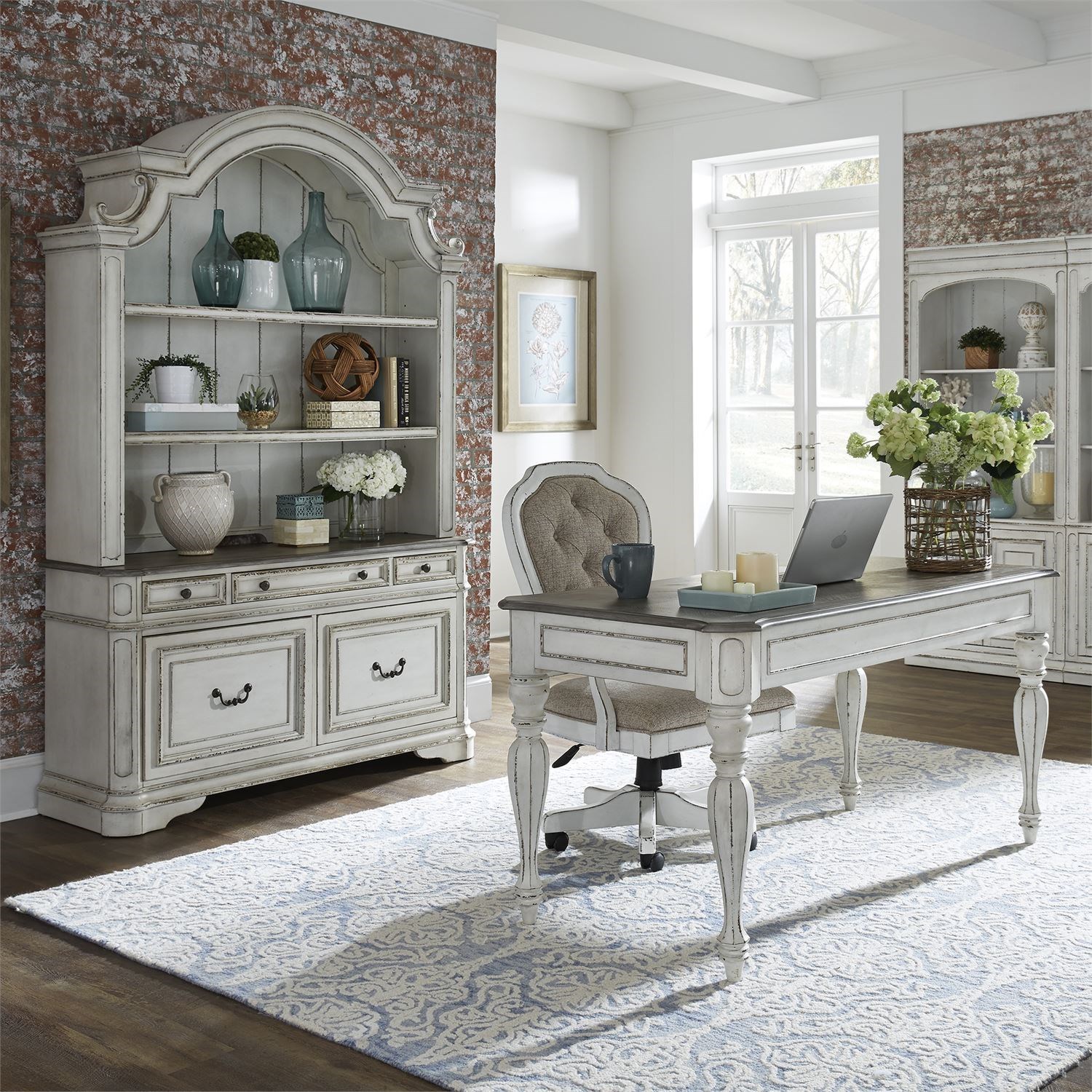 Liberty furniture magnolia manor jr executive top desk chair